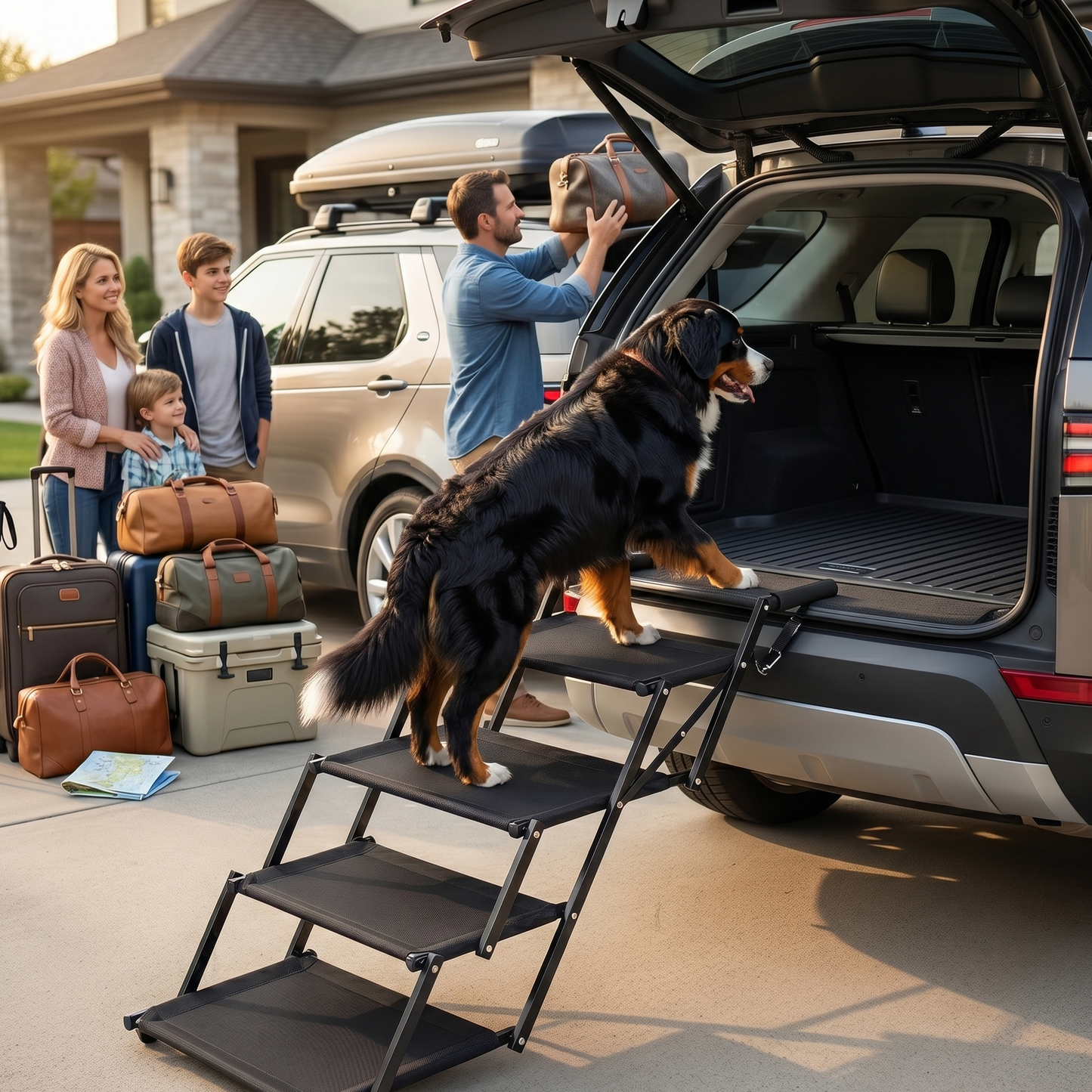 BravaPaw™ EasyStep Dog Car Stairs