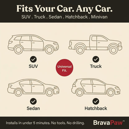 BravaPaw™ Hard Bottom Car Seat Cover