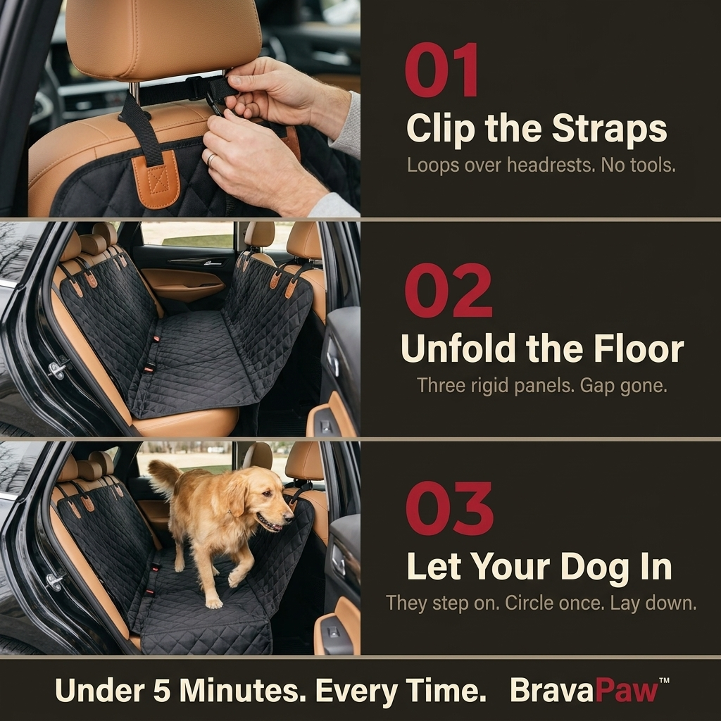 BravaPaw™ Hard Bottom Car Seat Cover